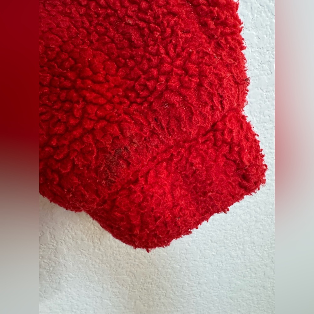 I. Am. Gia Pixie Oversized Teddy Coat Red size Medium Revolve $110 - Picture 10 of 16